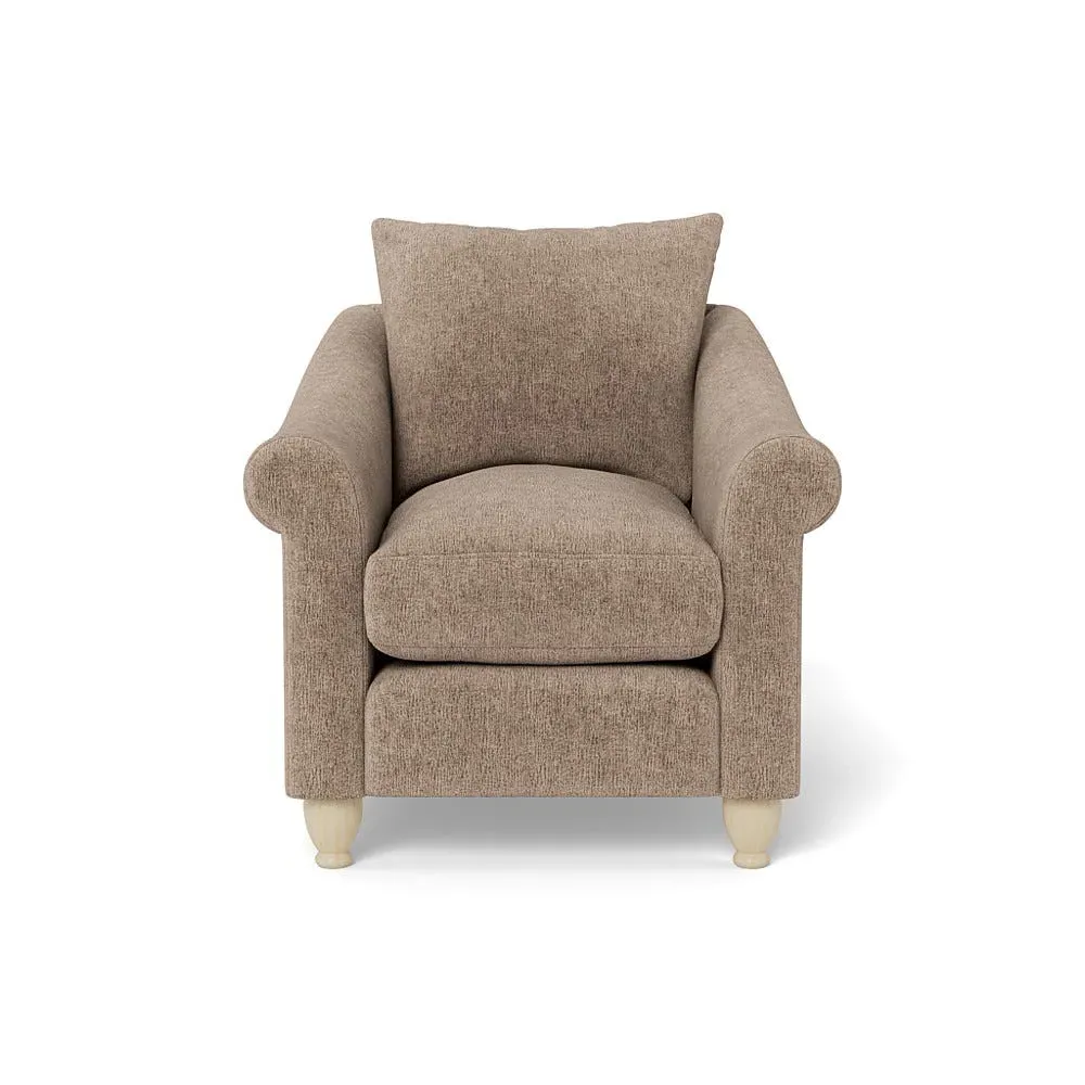 Devon Armchair - Natural, Boucle