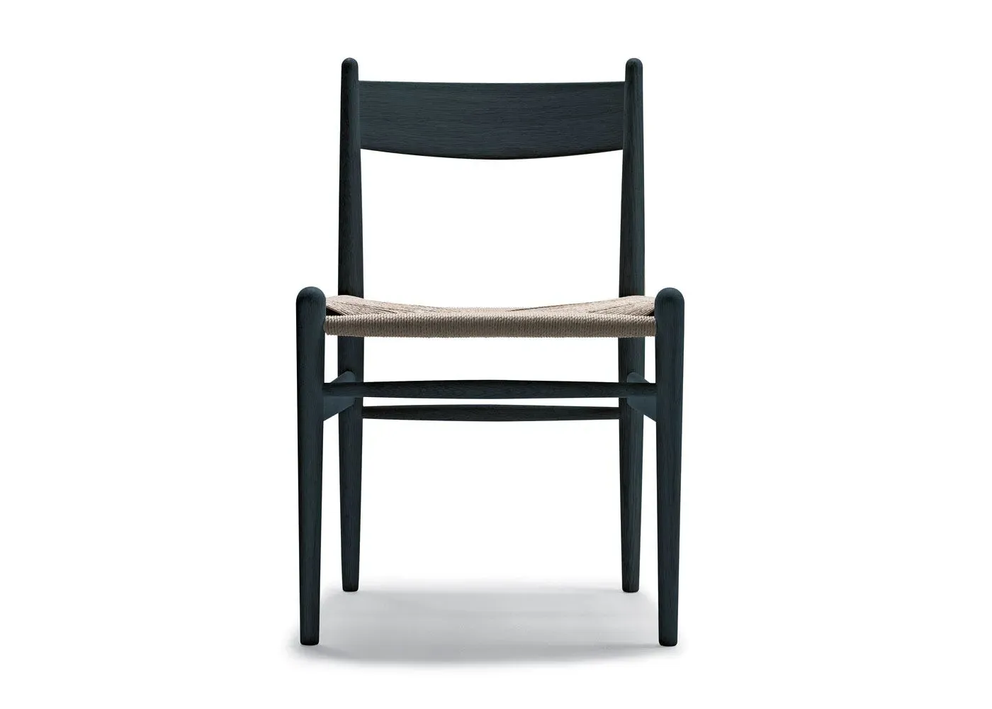 Dining Chair with Cord Seat - Black, Oak image