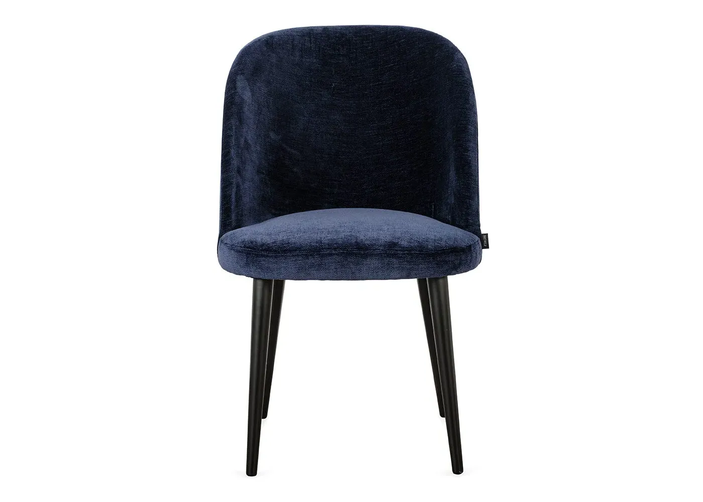 Dining Chair with Curved Back - Denim, Fabric