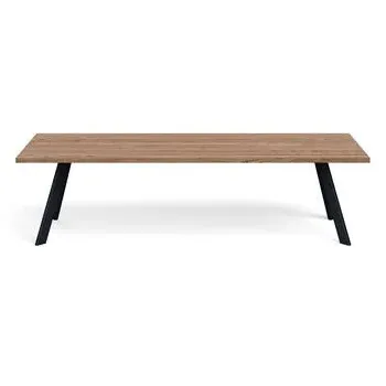 Dining Table Chamfered Edge - Smoked, Oak