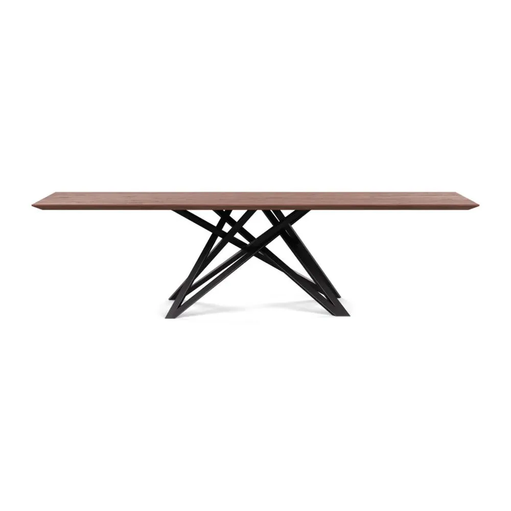 Dining Table Chamfered Edge - Walnut, Oiled Wood