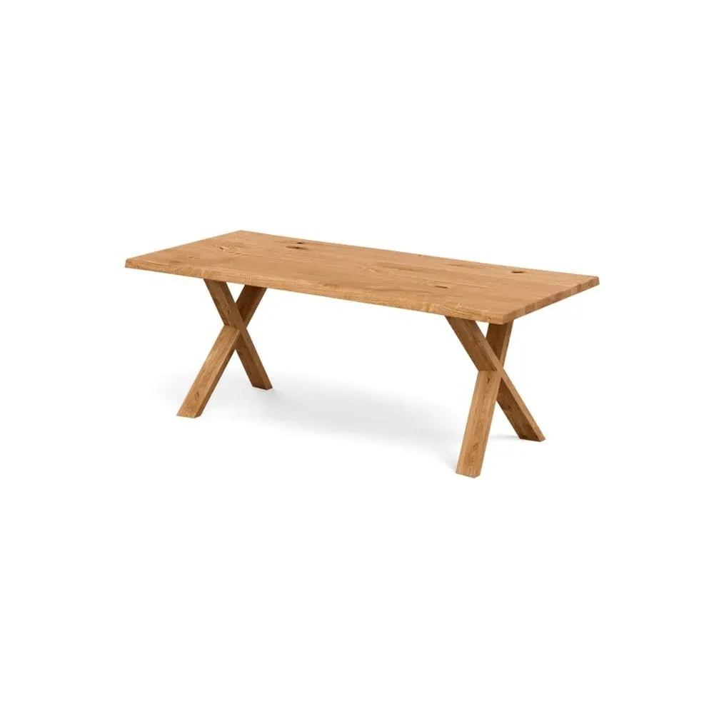 Dining Table Natural Edge - Natural Oak
