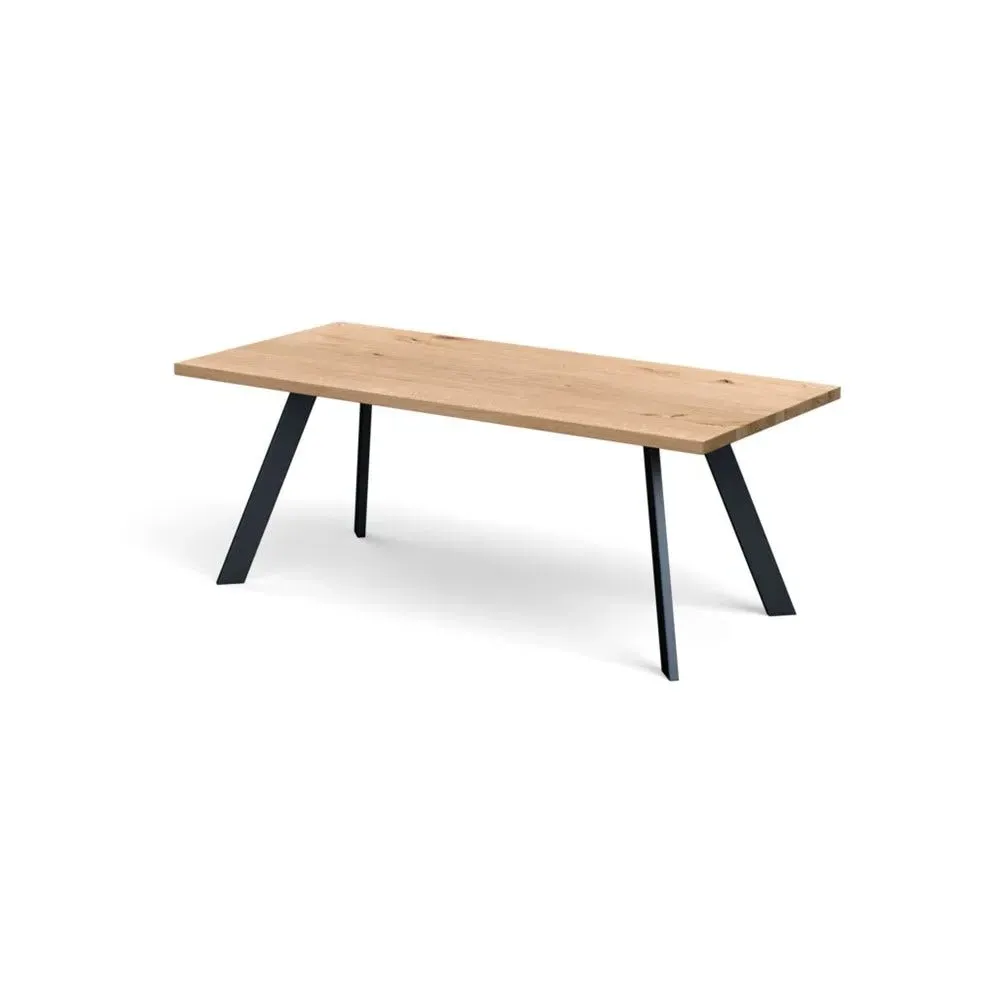 Dining Table Straight Edge - Blonde, Oak