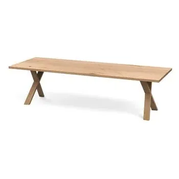 Dining Table Straight Edge - Blonde Oak