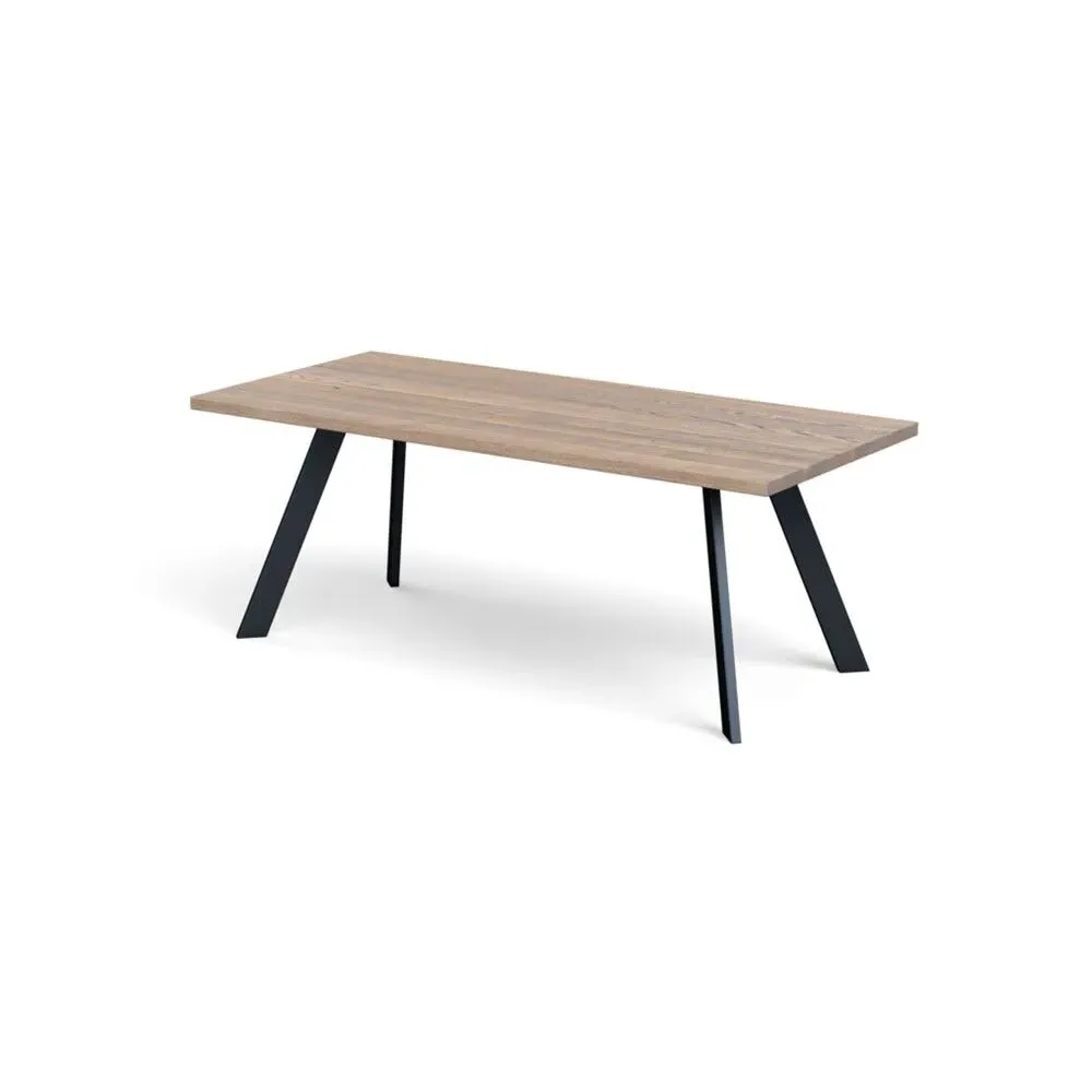 Dining Table Straight Edge - Grey, Oak