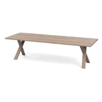 Dining Table Straight Edge - Grey Oak