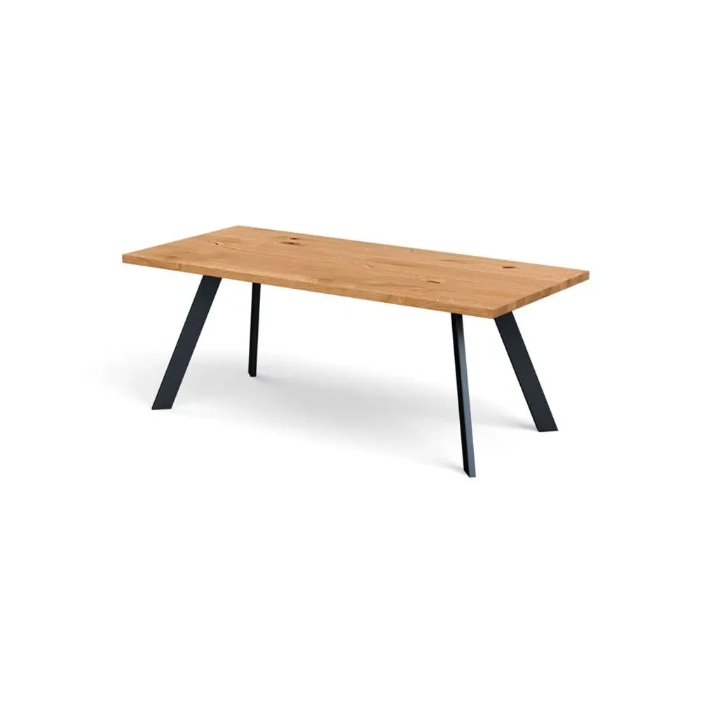 Dining Table Straight Edge - Natural, Oak