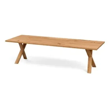 Dining Table Straight Edge - Natural Oak