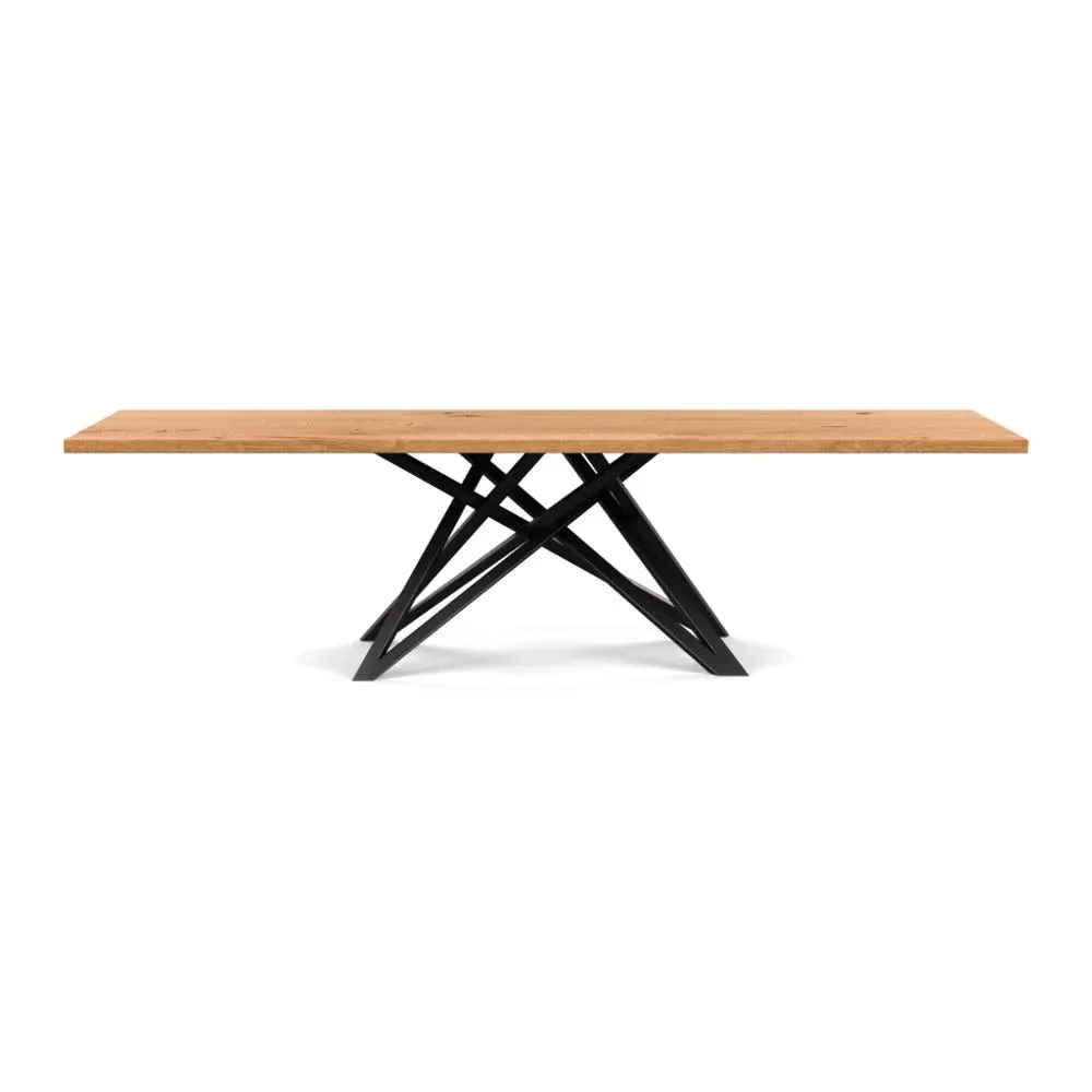 Dining Table Straight Edge - Natural, Oiled Oak