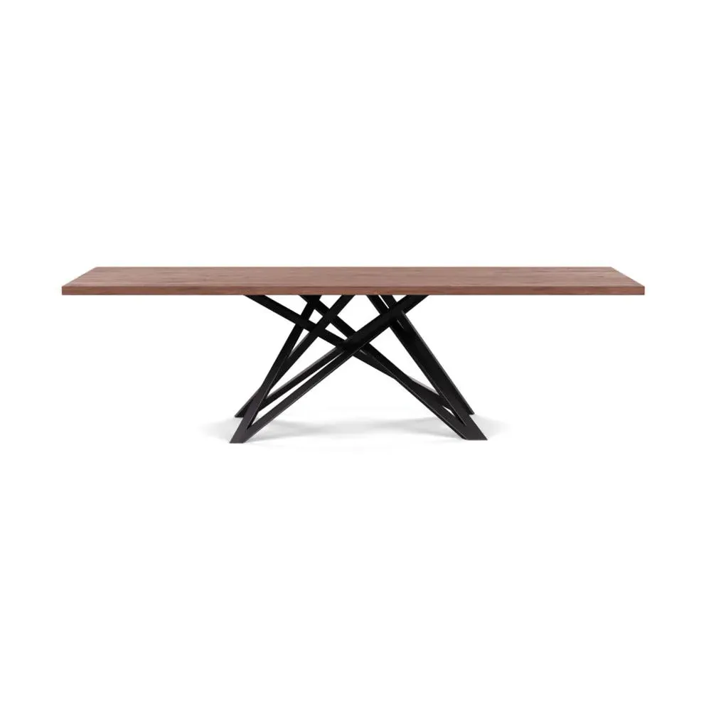 Dining Table Straight Edge - Walnut, Oiled Wood