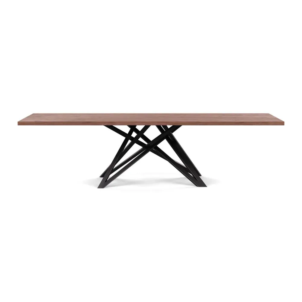 Dining Table Straight Edge - Walnut, Oiled Wood