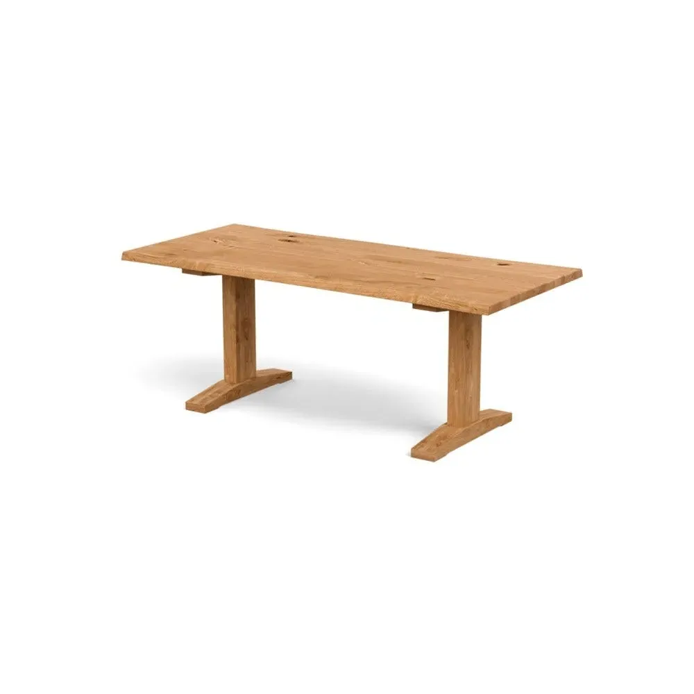Dining Table with Natural Edge - Natural Oak
