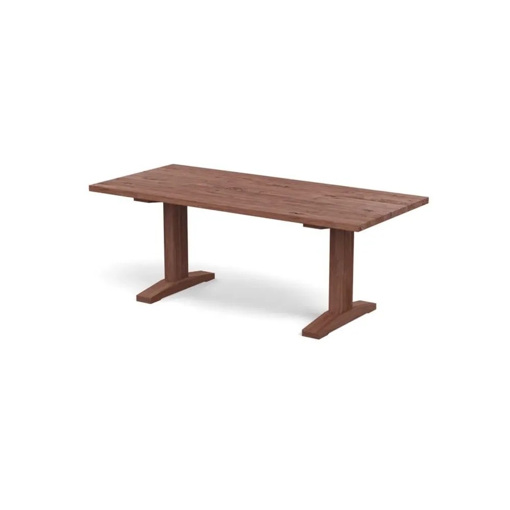 Dining Table with Straight Edge - Walnut