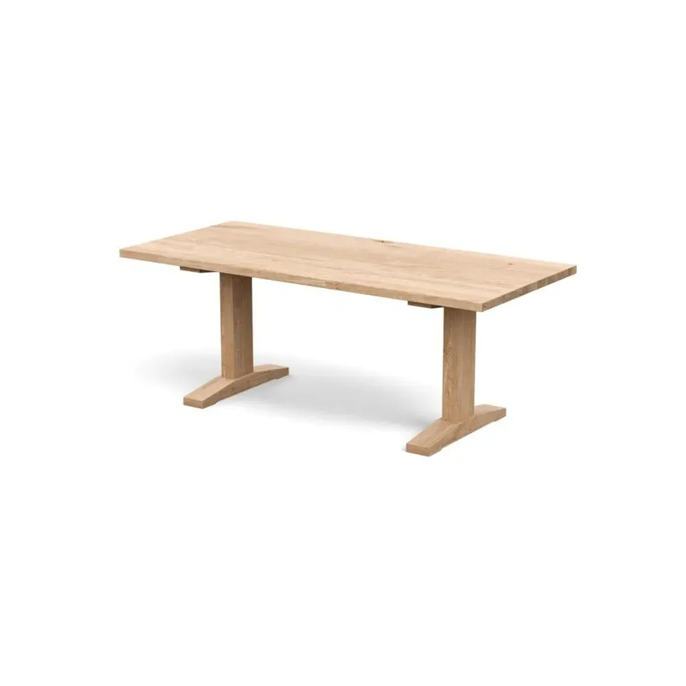 Dining Table with Straight Edge - White Oak