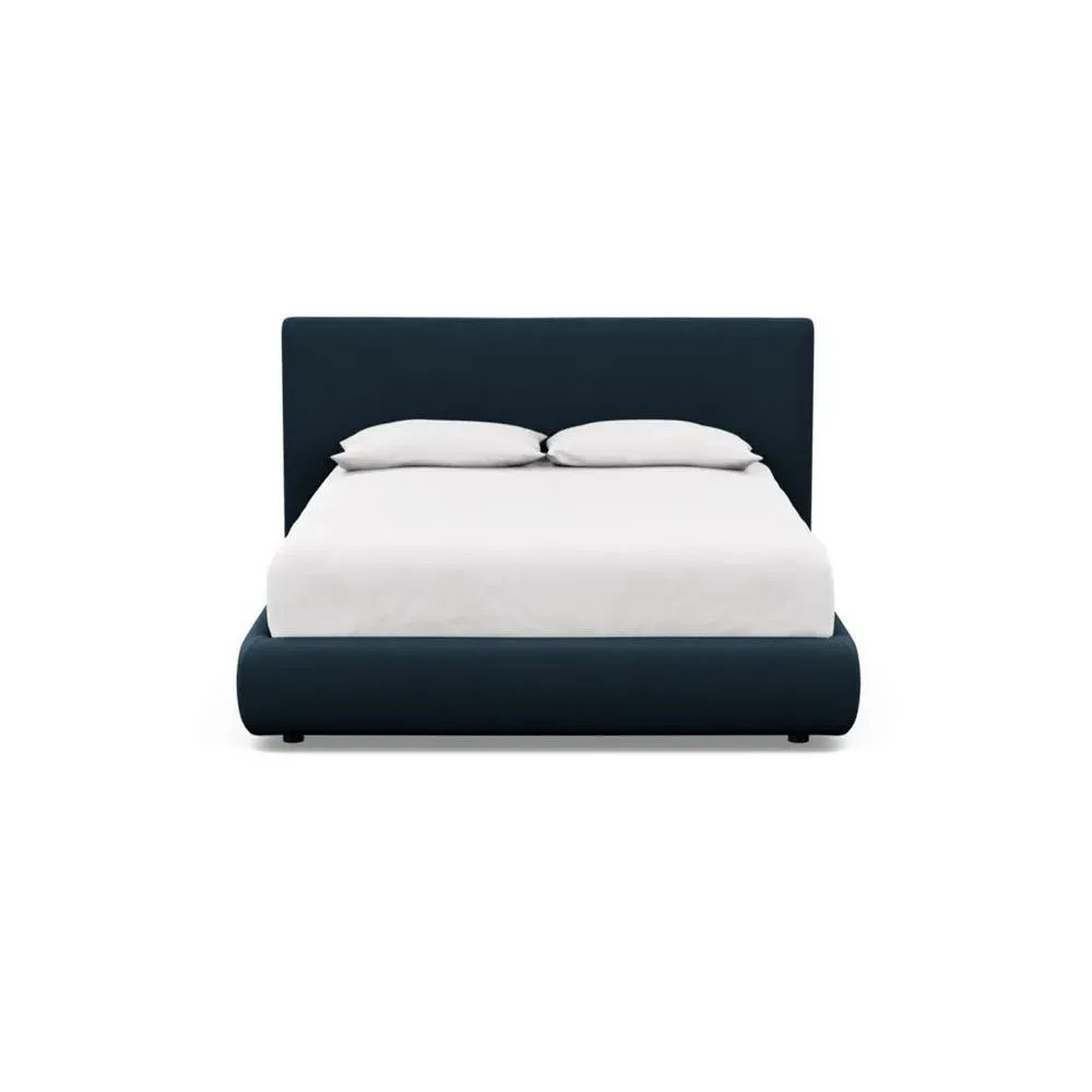 Double Bed with Storage - Blue, Cotton image
