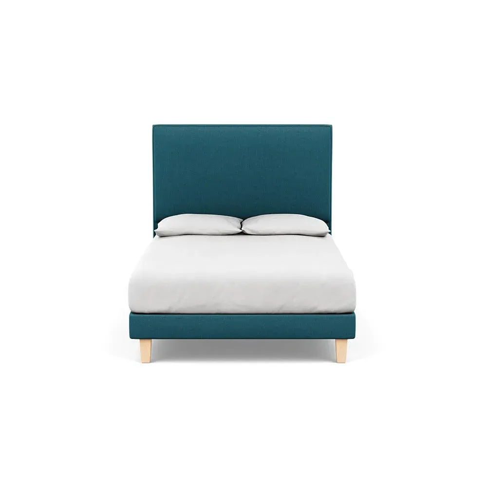 Double Divan Base with Sprung Support - Blue image