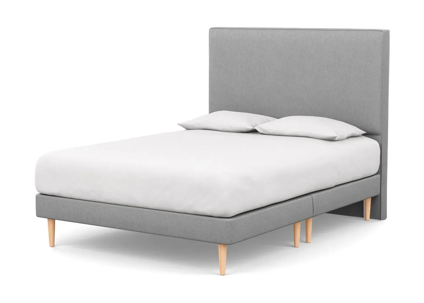 Double Divan Base with Sprung Support - Green
