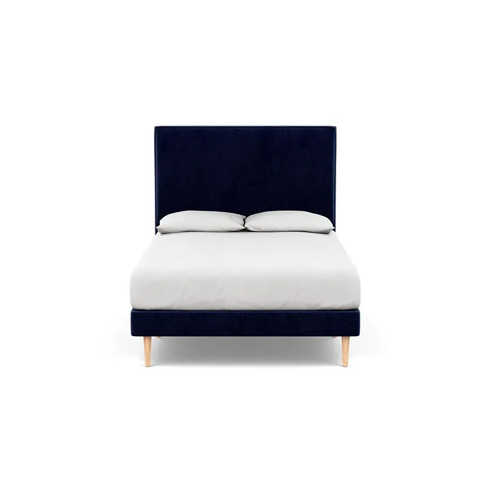 Double Divan Bed - Blue, Velvet image