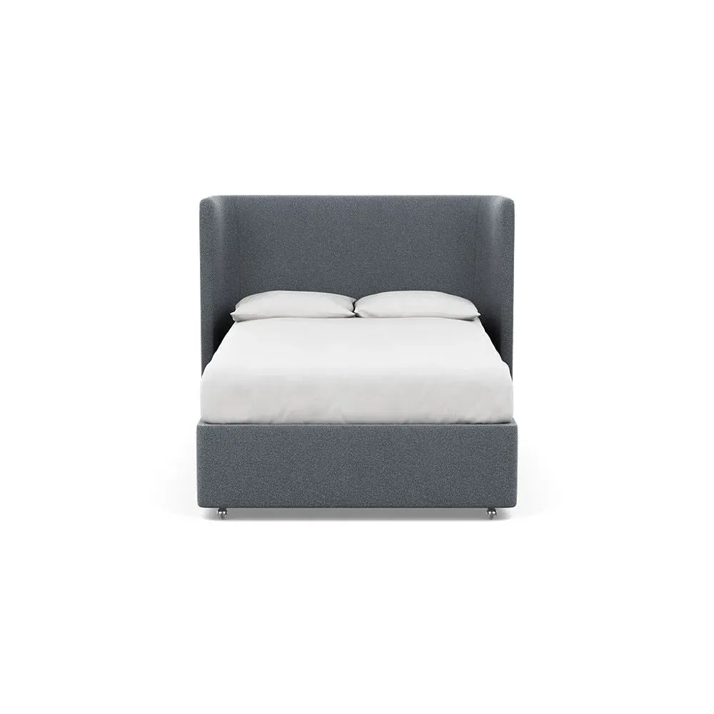 Double Headboard - Grey, Boucle