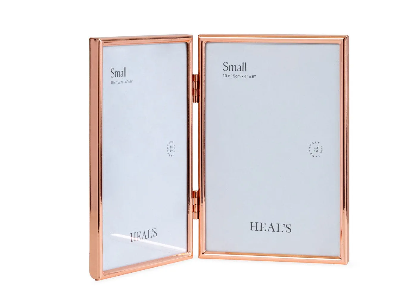 Double Photo Frame - Copper, Glass
