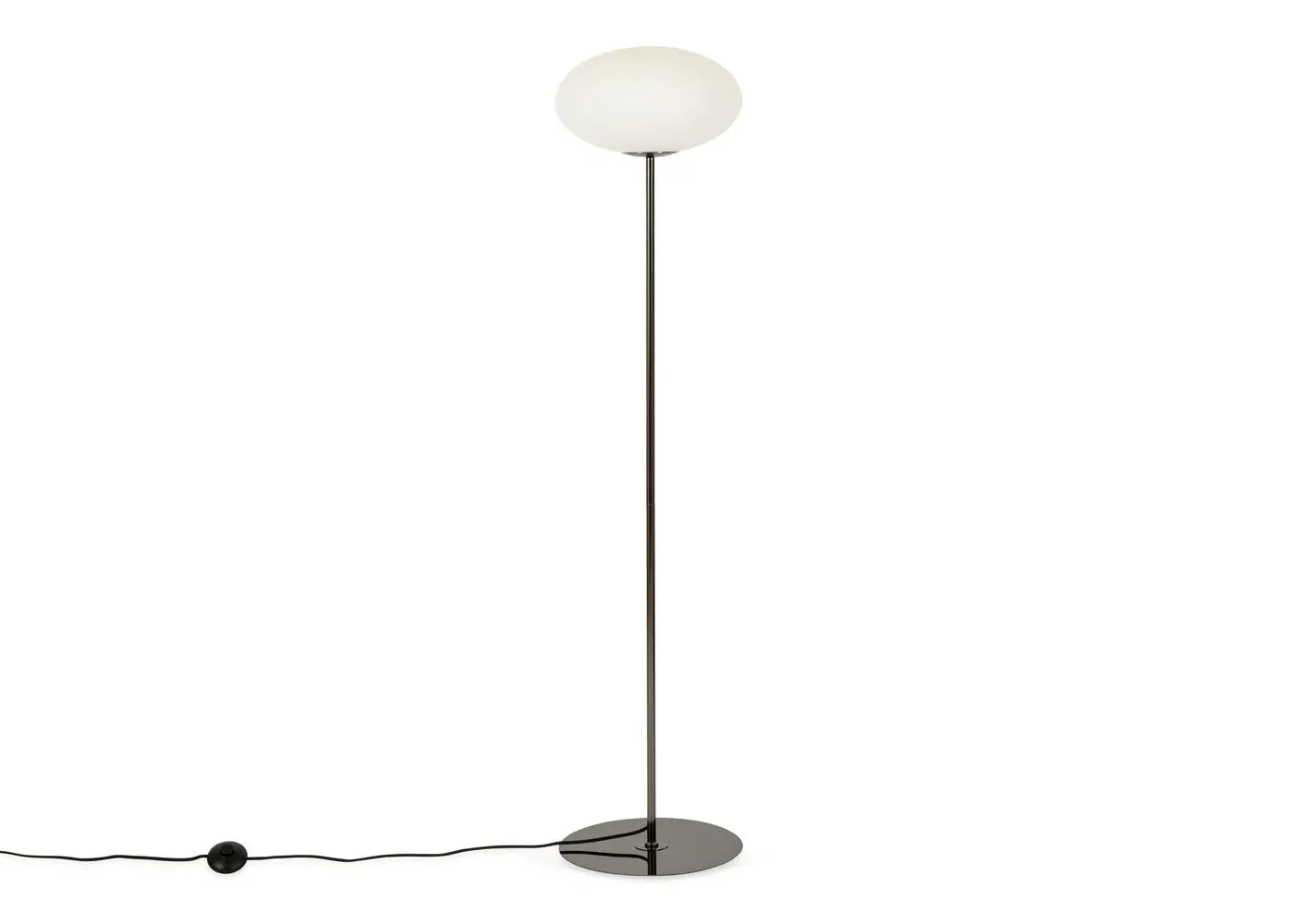 Ellipse Floor Lamp - White, Glass image