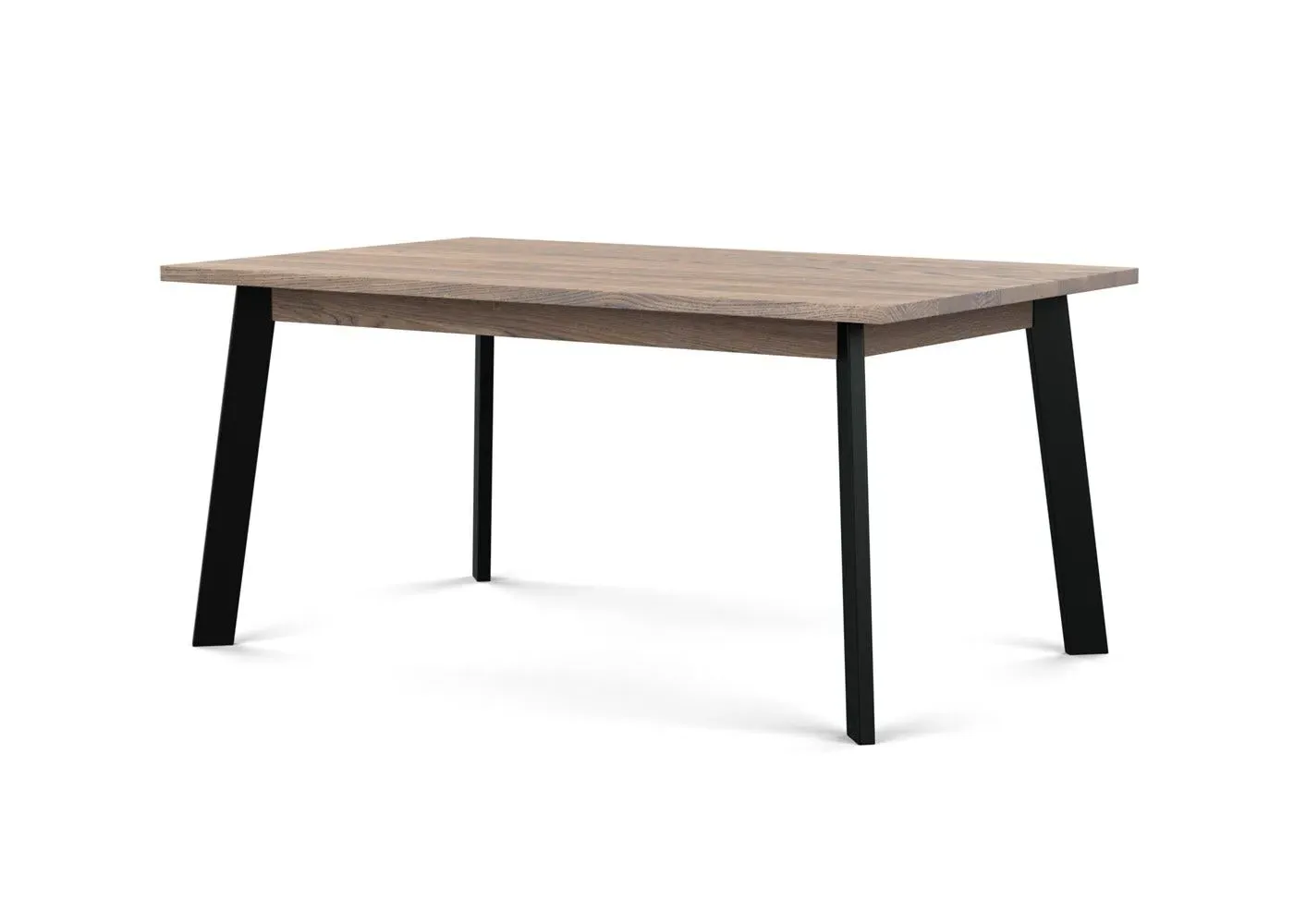 Extending Dining Table - Grey Oak, Solid Wood image