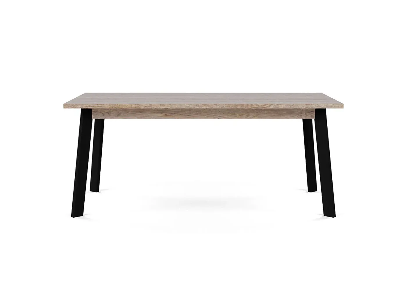 Extending Dining Table - Grey, Solid Wood