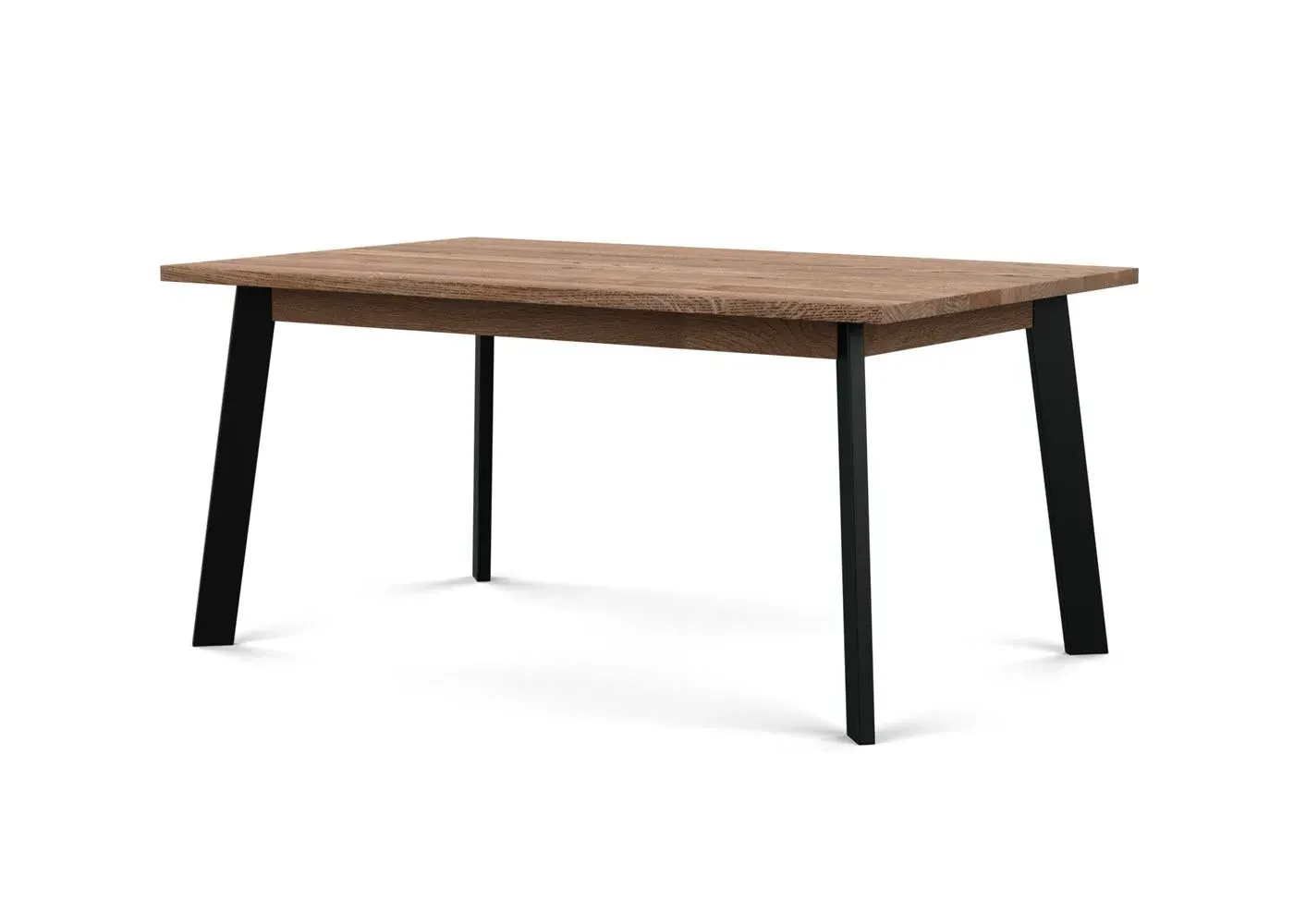 Extending Dining Table - Smoked Oak, Solid Wood