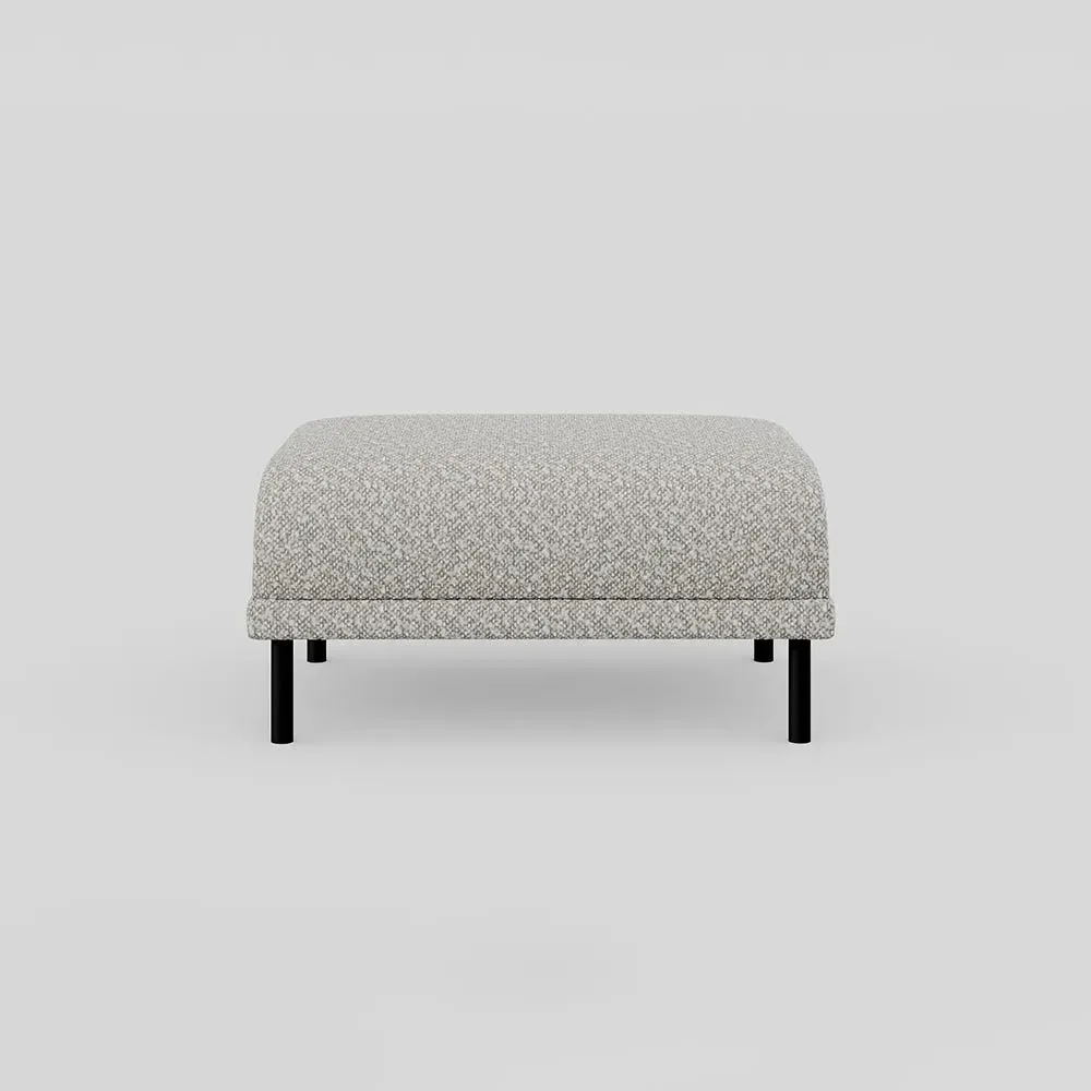 Footstool - Cream, Chunky Boucle