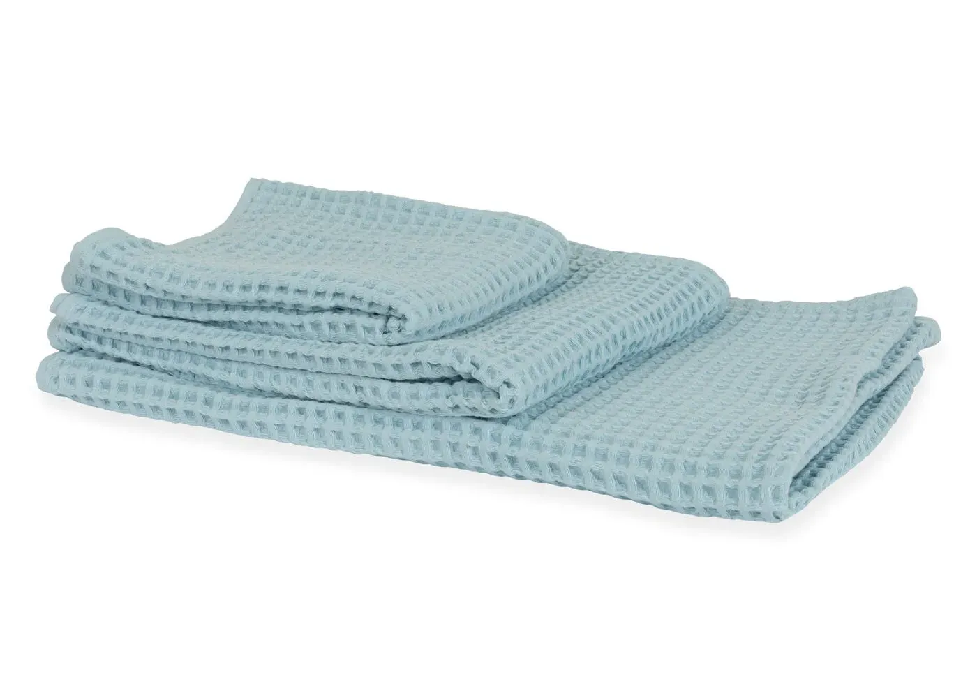 Hand Towel Waffle Texture - Blue, Cotton image
