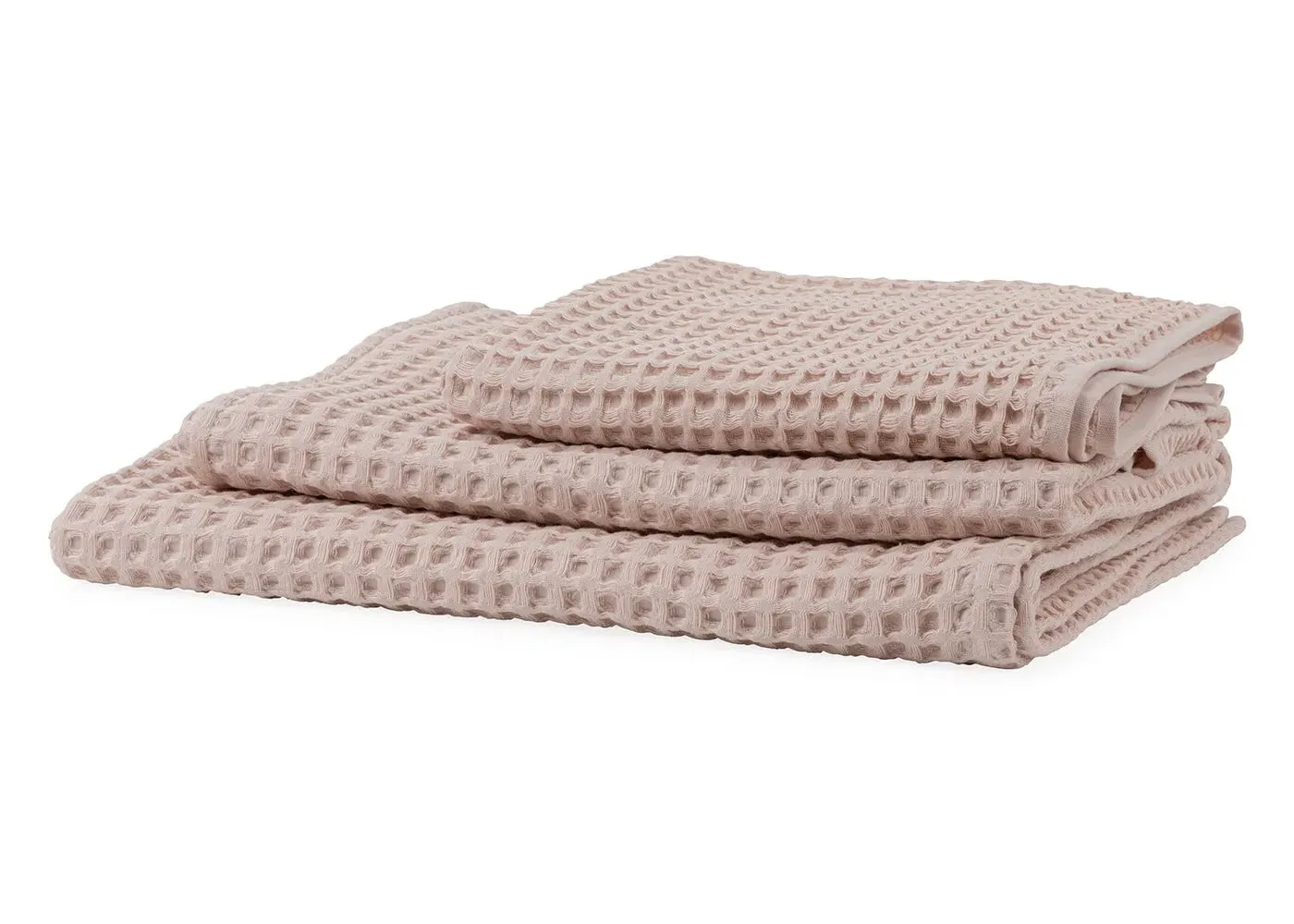 Hand Towel Waffle Weave - Pink, Turkish Cotton image