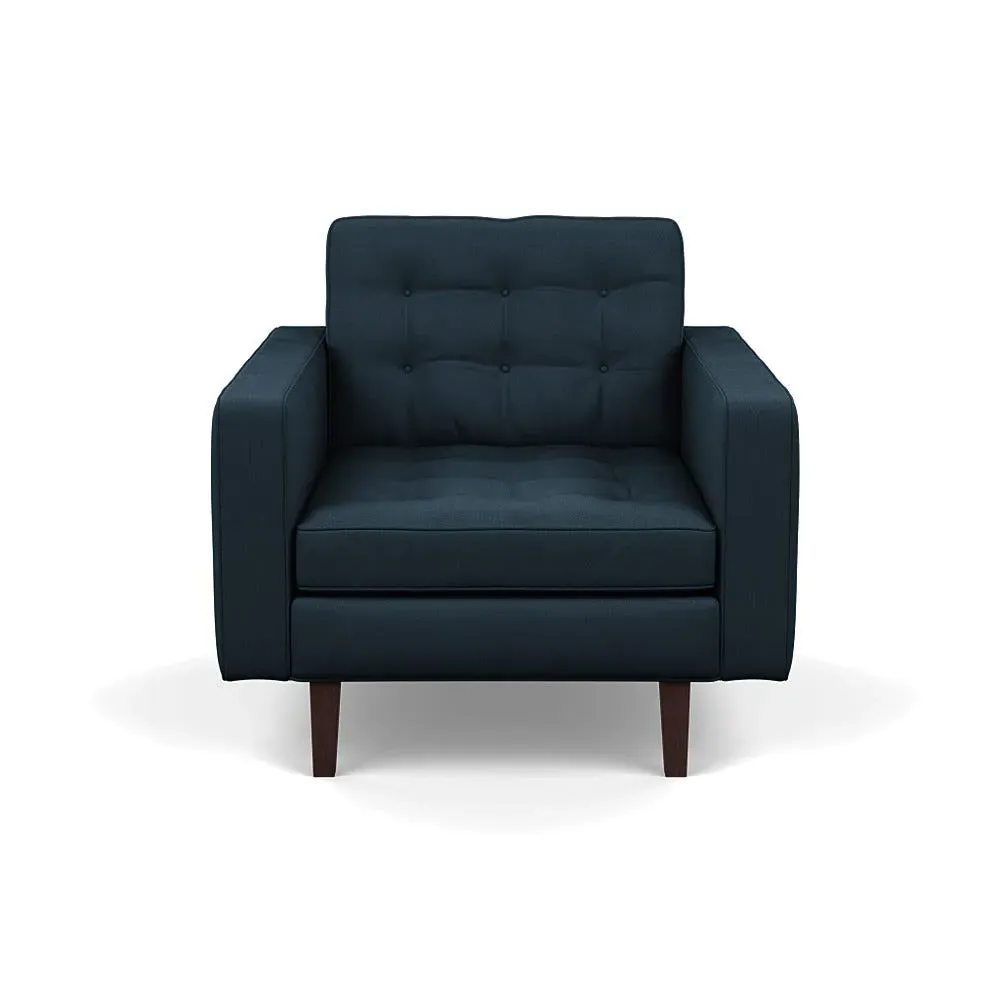 Hepburn Armchair - Blue, Cotton image