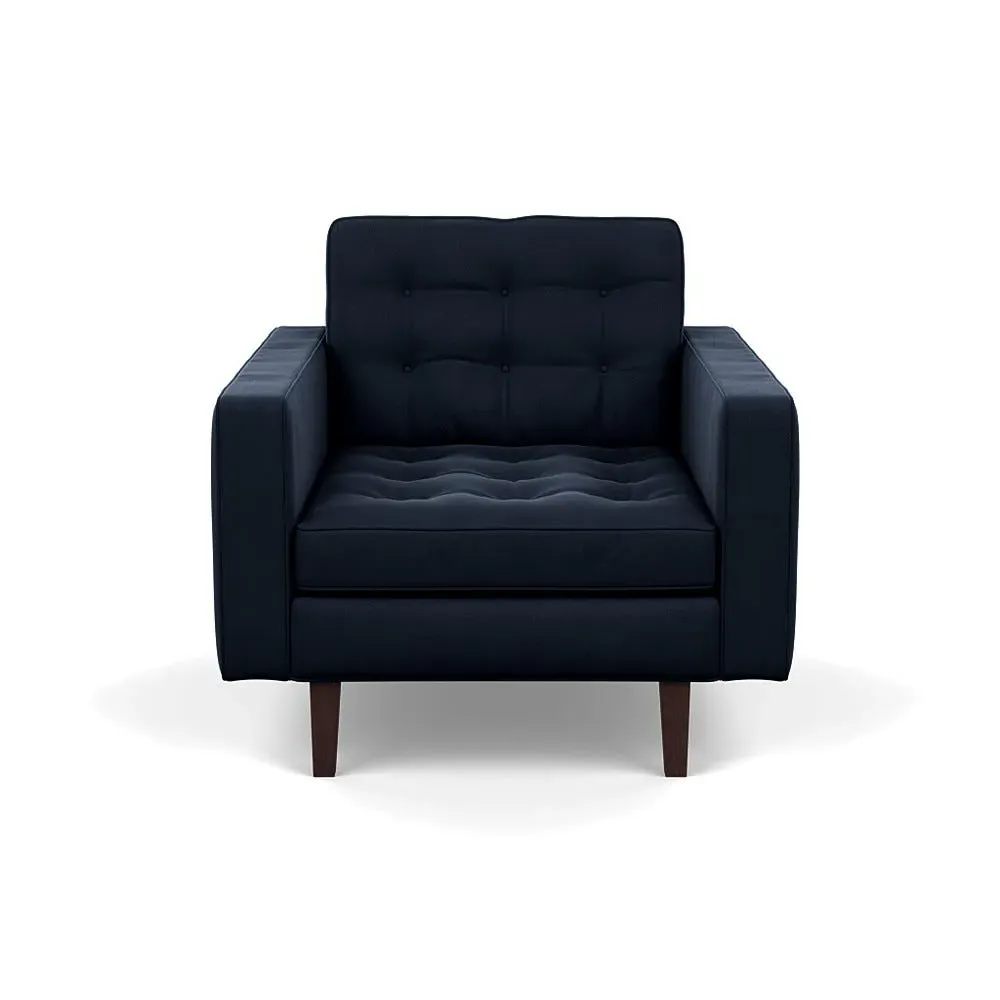 Hepburn Armchair - Blue, Velvet image