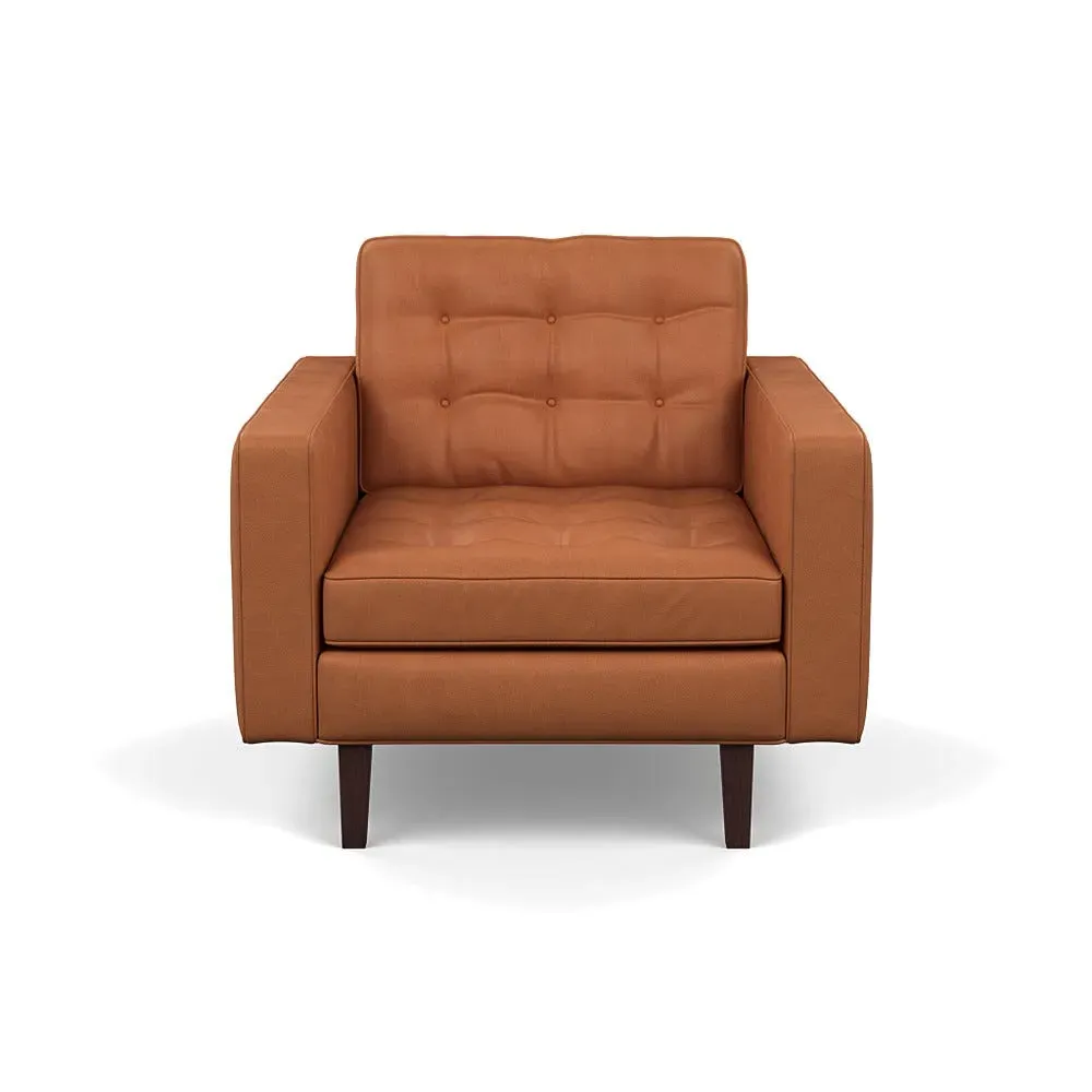 Hepburn Armchair - Brown, Leather image