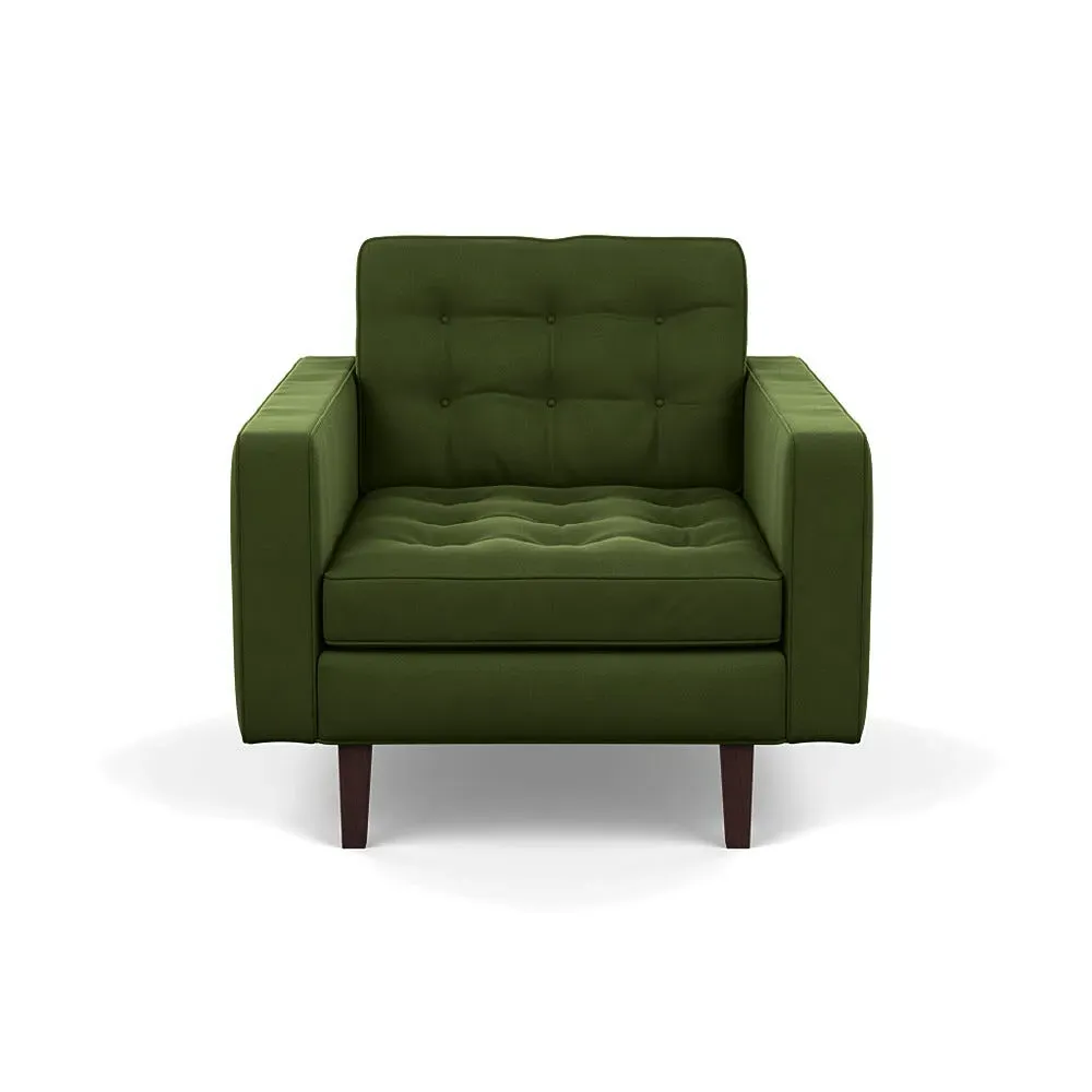 Hepburn Armchair - Green, Velvet image