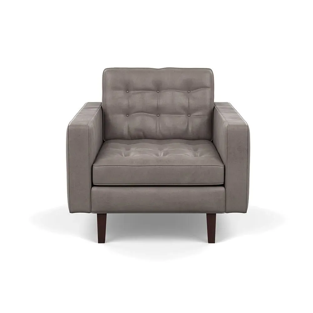 Hepburn Armchair - Grey, Leather image