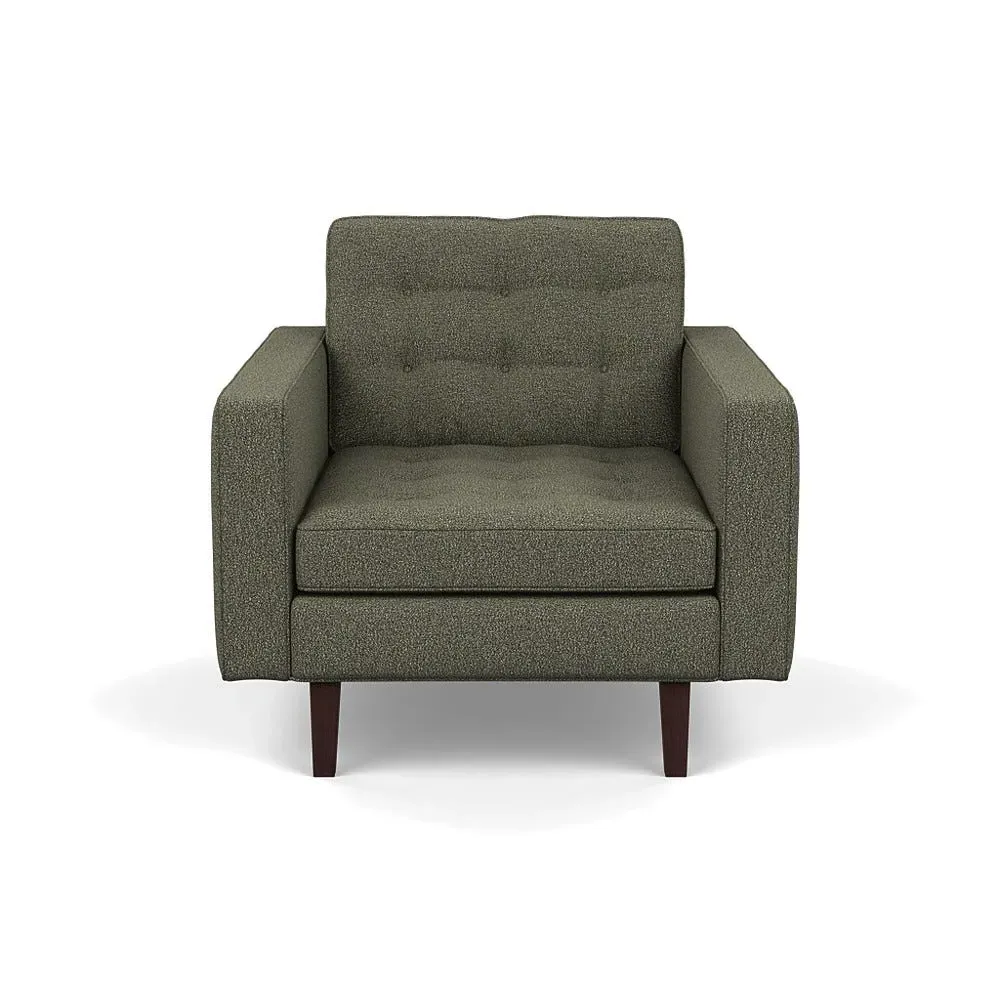 Hepburn Armchair Loop Design - Green, Boucle image