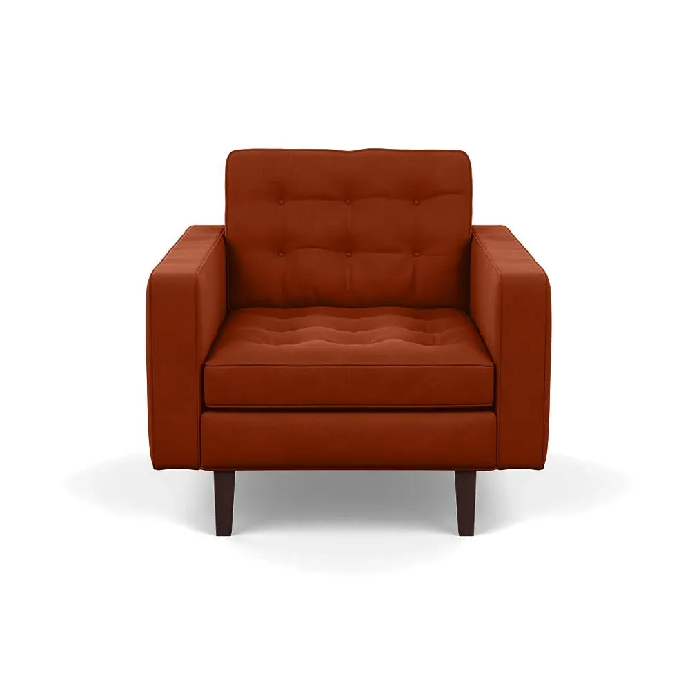 Hepburn Armchair - Rust, Velvet image