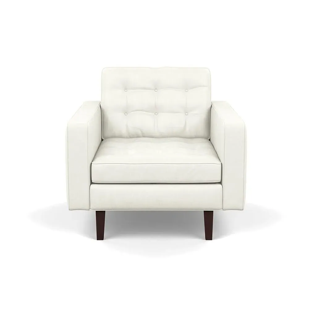 Hepburn Armchair - White, Leather image