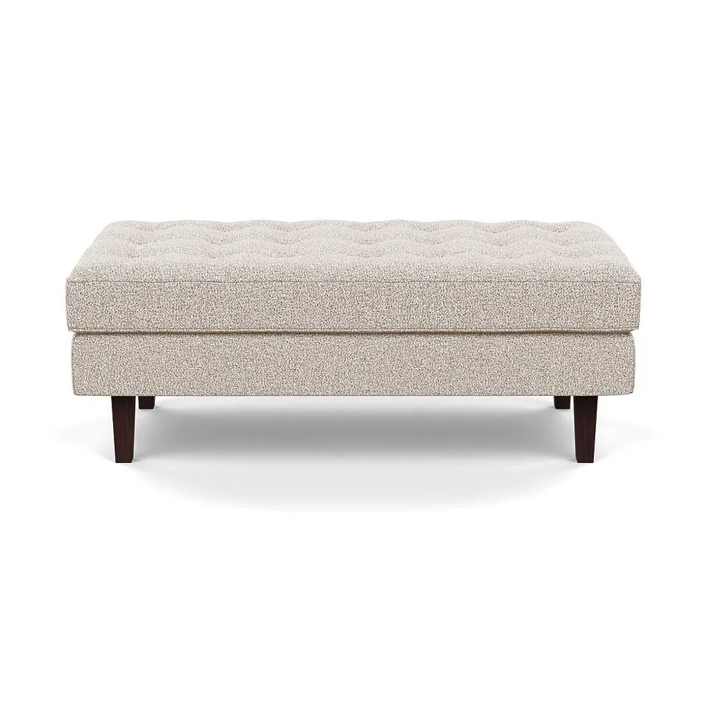 Hepburn Ottoman - Cream, Boucle image