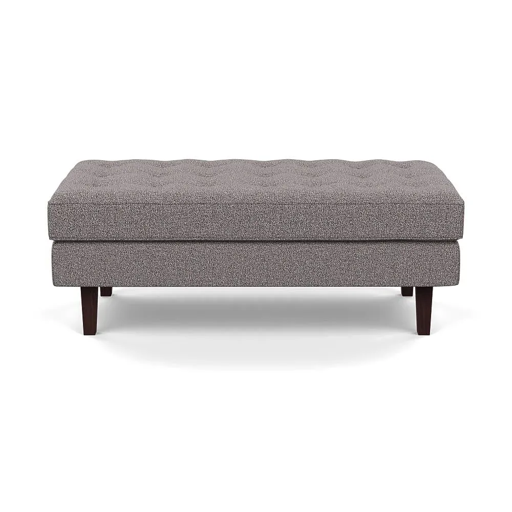 Hepburn Ottoman - Grey, Boucle image