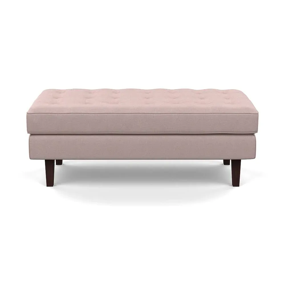 Hepburn Ottoman - Pink, Cotton image