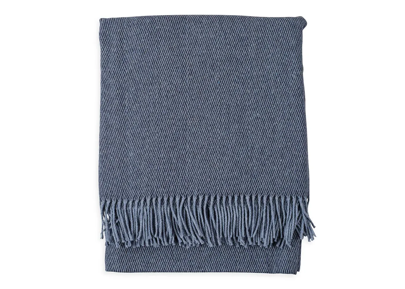 Herringbone Throw - Navy Blue image