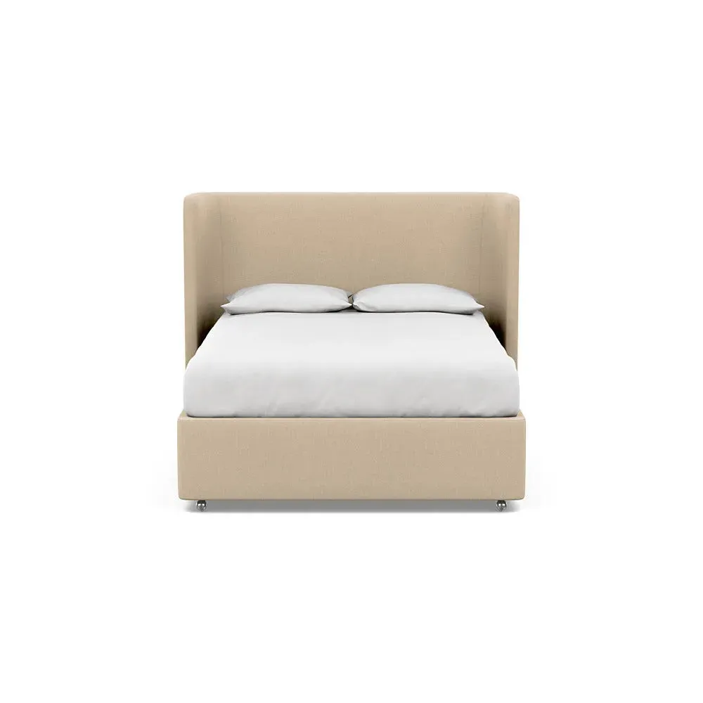 King Divan Base - Natural, Brushed Cotton