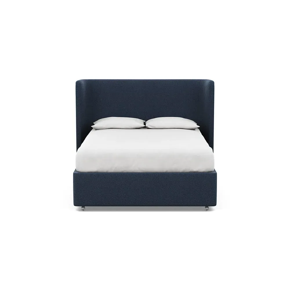 King Headboard - Blue, Boucle