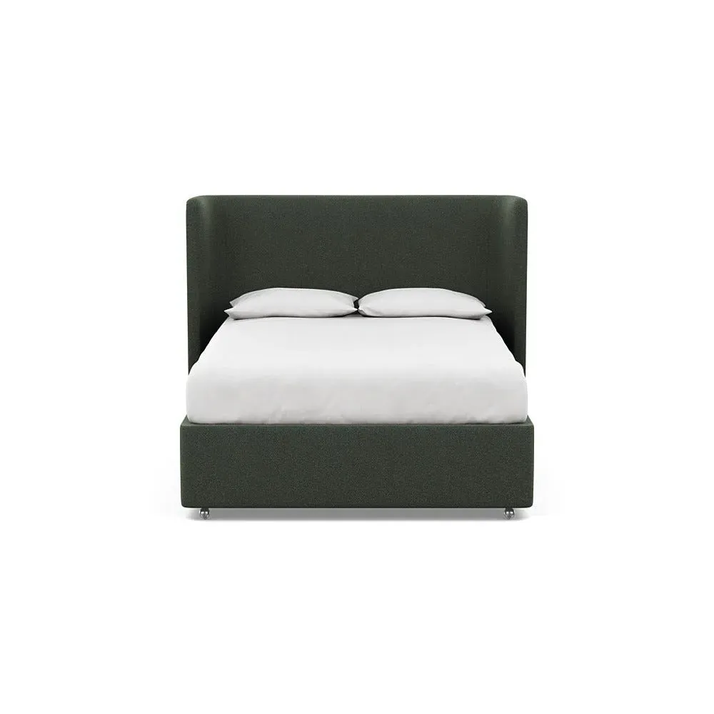 King Headboard - Green, Boucle