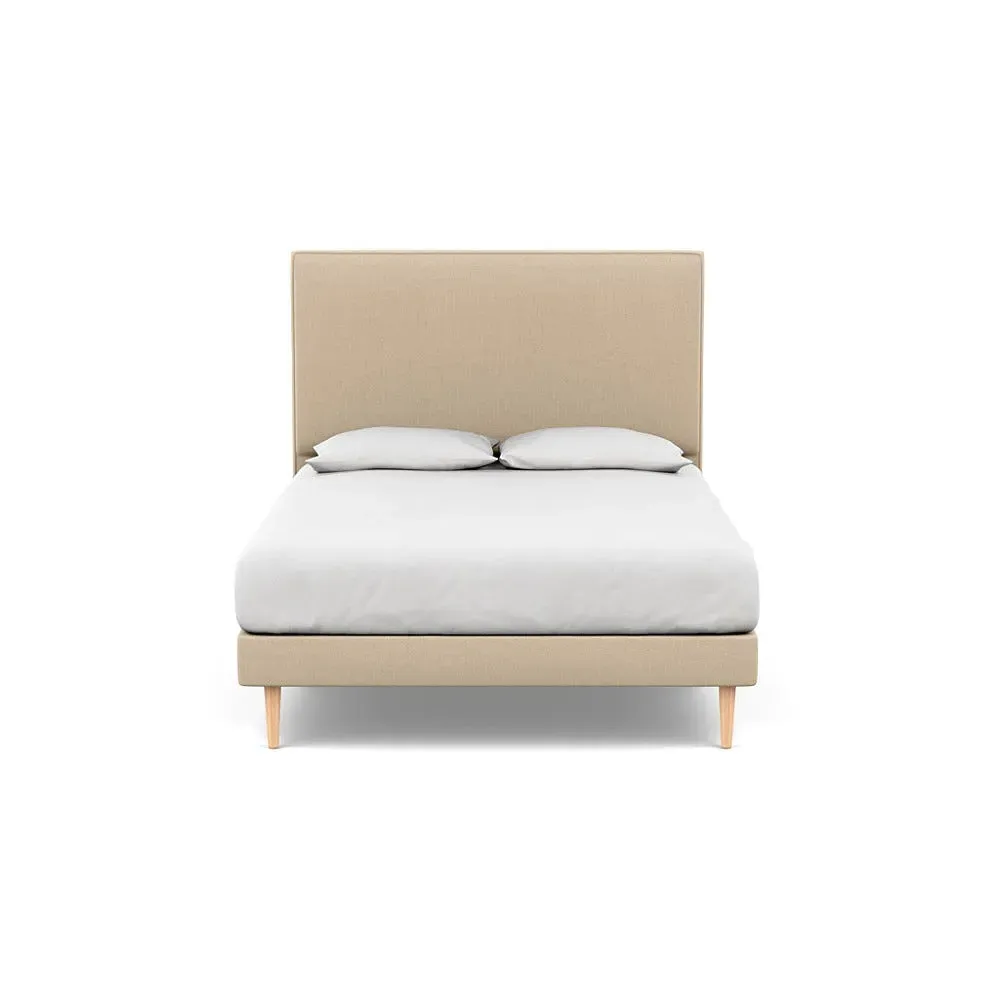 King Headboard with Piping - Natural, Cotton