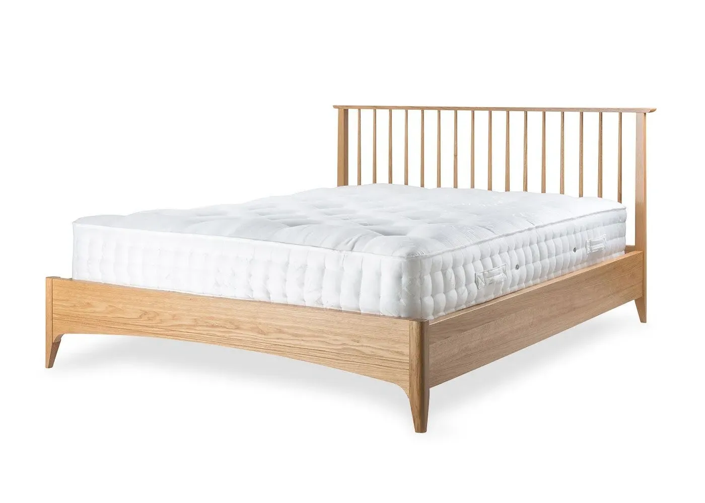 King Size Bed Frame - Light Wood, Oak image