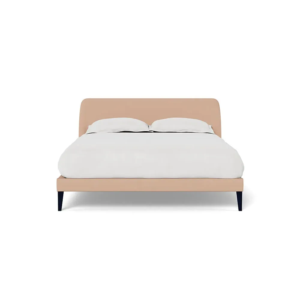 King Size Bedstead - Pink, Linen-Cotton image