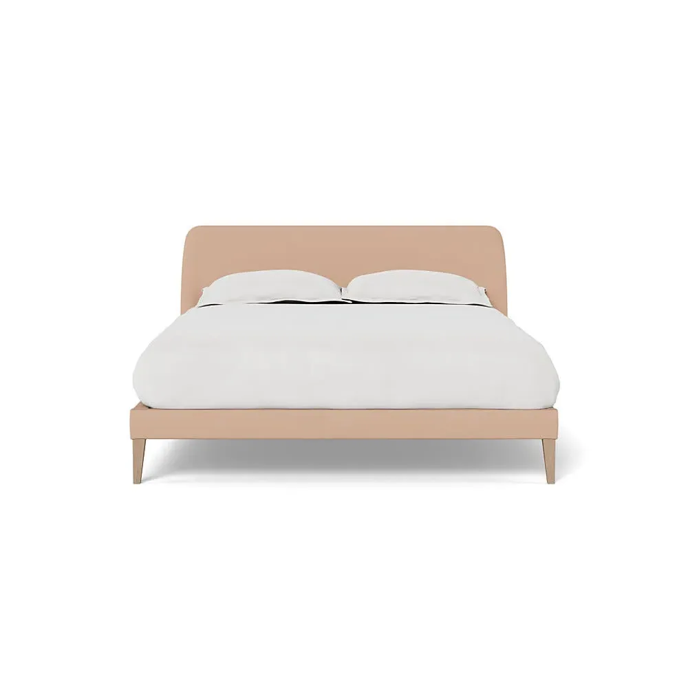 King Size Bedstead - Pink, Linen-Cotton image